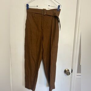 Rachel Zoe Belted Linen Pants